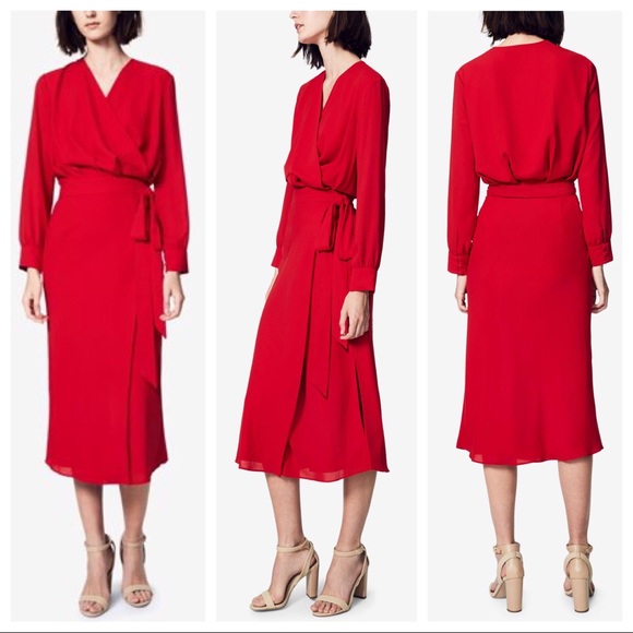 Fame And Partners Dresses & Skirts - Fame And Partners Kimono Wrap Midi Dress Small NWT